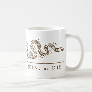 Join or Die - Libertarian Koffiemok