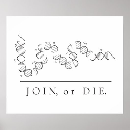 Join or Die - Science poster (Voorkant)