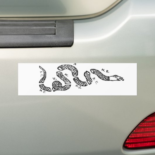 Join or Die Snake Bumpersticker (Op auto)