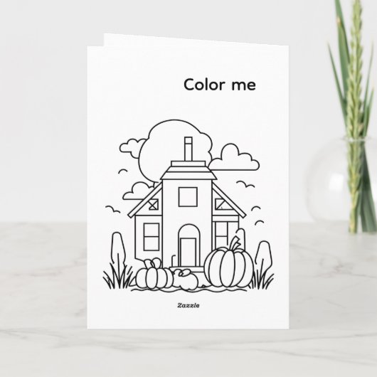 Join our costume party personalize kaart (Achterkant)