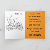 Join our costume party personalize kaart (Binnen)