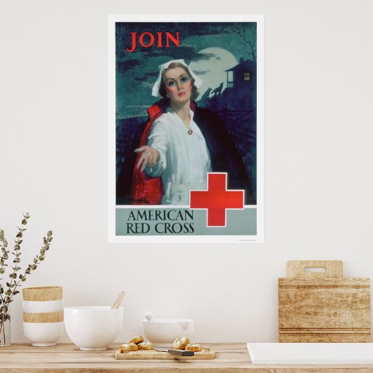 Join the American Red Cross (US00307) Poster (Keuken)