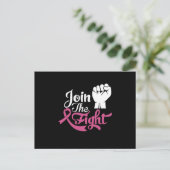Join The Fight Family Matching Breast Cancer Gift Briefkaart (Staand voorkant)