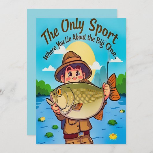 Join the Fishing Fun Kaart (Voorkant / Achterkant)