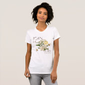 Join The Swarm Vintage Botanical Honeybee  T-shirt (Voorkant volledig)