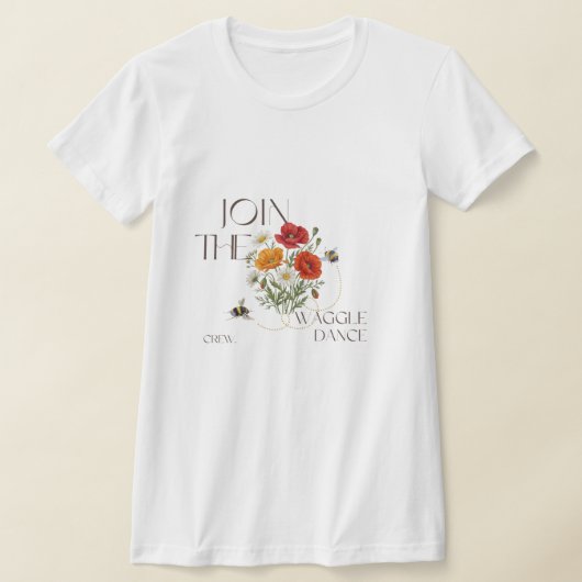 Join The Waggle Dance Crew  Save The Bees Teacher T-shirt (Laagn)