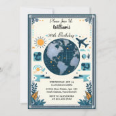 Join Travel Cabin Beach Bestemming 30e verjaardag Kaart (Voorkant)