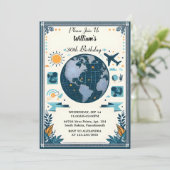 Join Travel Cabin Beach Bestemming 30e verjaardag Kaart (Staand voorkant)