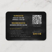 Join Us Church Invitation Calling Card Template Contactkaartje (Achterkant)