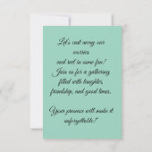 Join Us for a Cast Away Celebration Kaart (Achterkant)