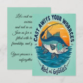 Join Us for a Cast Away Celebration Kaart (Voorkant / Achterkant)