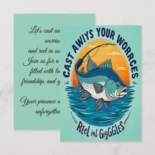 Join Us for a Cast Away Celebration Kaart (Voorkant / Achterkant)