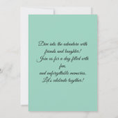 Join Us for a Day of Fun Kaart (Achterkant)