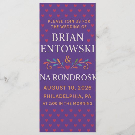 Join Us for a Day of Love and Celebration Kaart (Voorkant)