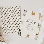 Join us for a Pawty Dog Theme Birthday Kaart