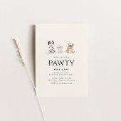 Join us for a Pawty Dog Theme Birthday Kaart