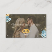 Join Us For our Wedding Celebration! Visitekaartje (Voorkant)