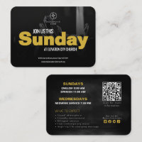 Join Us Kerk Uitnodiging Uitnodigingskaart Sjabloo