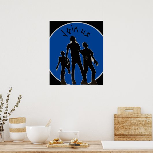 Join us zombie Poster (Keuken)