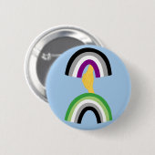 Joined Aroace Rainbows Button (Voorkant /achterkant)