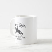 Joined not by tack but trust, horse coffee Mug Koffiemok (Voorkant links)