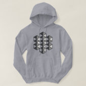 Joined Triangles Men's Hooded Sweatshirt  (Design voorkant)