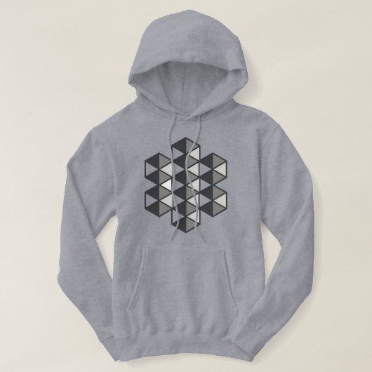 Joined Triangles Men's Hooded Sweatshirt  (Design voorkant)