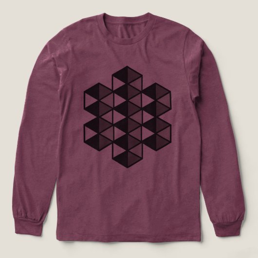 Joined Triangles Tri-blend Shirt (Voorkant)