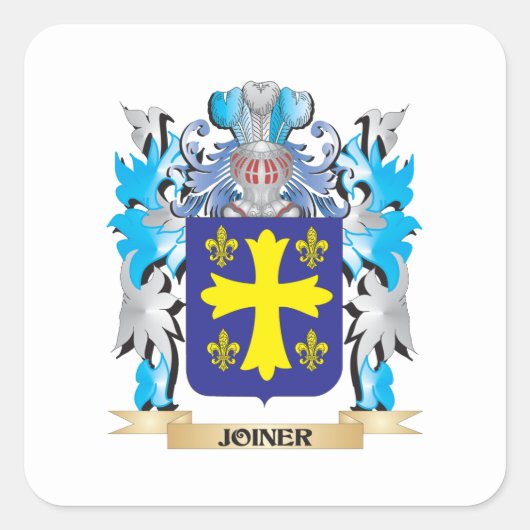 Joiner Coat of Arms - Family Crest Vierkante Sticker (Voorkant)