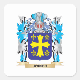 Joiner Coat of Arms - Family Crest Vierkante Sticker