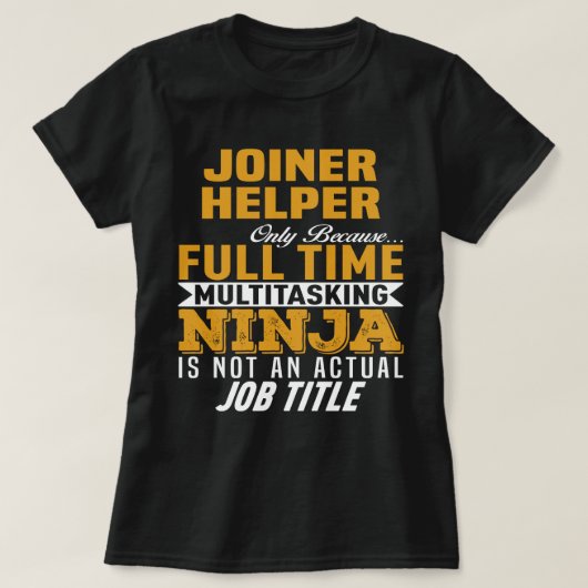 Joiner Helper T-shirt (Design voorkant)