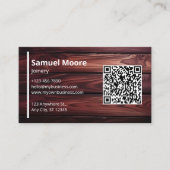 Joinery Sjablonen Design Houtbewerkers QR Code Visitekaartje (Voorkant)