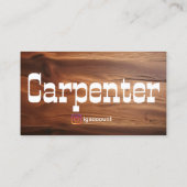 Joinery Woodworkers Carpenters Handymen Visitekaartje (Achterkant)