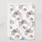 Joint 5th & 7th Dirt Bike Birthday Invitation Kaart (Achterkant)