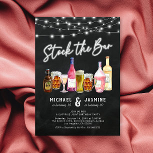 Joint Adult Birthday Party Kaart