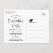 Joint Afstuderen Modern Script Afgestudeerden Foto Uitnodiging Briefkaart (Achterkant)