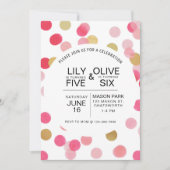 Joint Birthday, Confetti Birth jarig, Kaart (Voorkant)