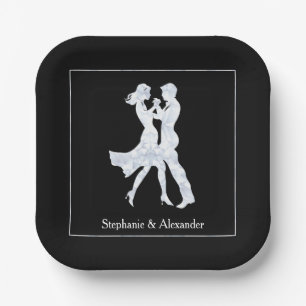 Joint Birthday Party Volwassenen Gouden Dans Paar Papieren Bordje