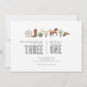 Joint Birthday Party - Western Rodeo thema Kaart (Voorkant)