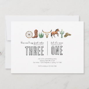Joint Birthday Party - Western Rodeo thema Kaart