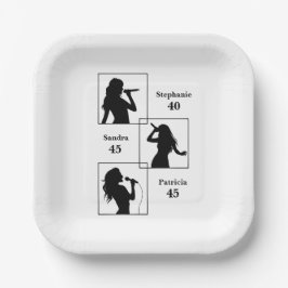 Joint Birthday Triple the Fun Minimalist Black Papieren Bordje