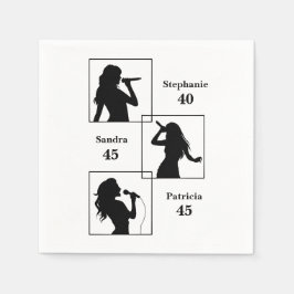 Joint Birthday Triple the Fun Minimalist Black Servet