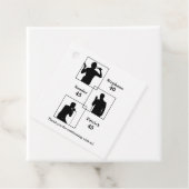 Joint Birthday Triple the Fun Minimalist White Bedankjes Labels (In situ)