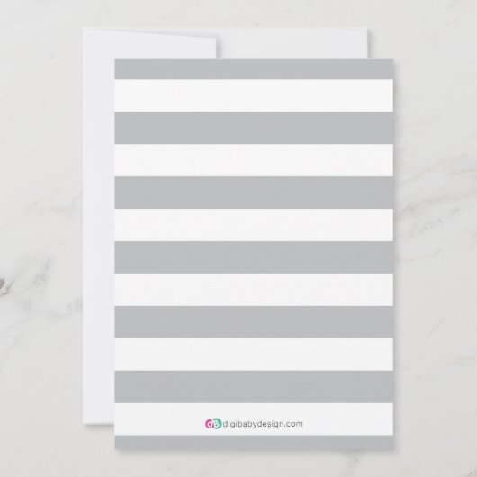 Joint Coed Baby shower Chalkboard Invitation Kaart (Achterkant)