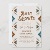 Joint Cowgirl Baby Shower Invitations Kaart (Voorkant)