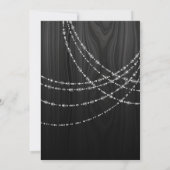 Joint Double String Lights Zwart Wit Verjaardag Kaart (Achterkant)