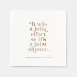 Joint Effort Couple's Baby shower servetten