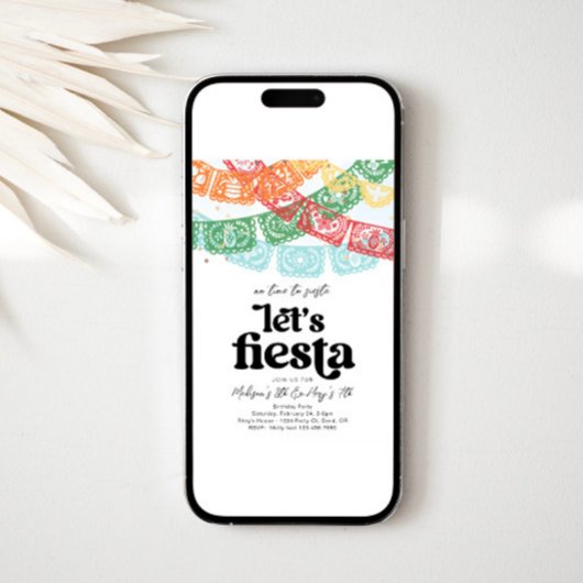 Joint Fiesta verjaardagsuitnodiging Kaart