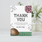 Joint Football Cheer Verjaardag Dank u kaarten (Staand voorkant)