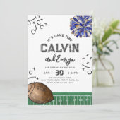 Joint Football Cheer Verjaardagsuitnodigingen | Ge Kaart (Staand voorkant)